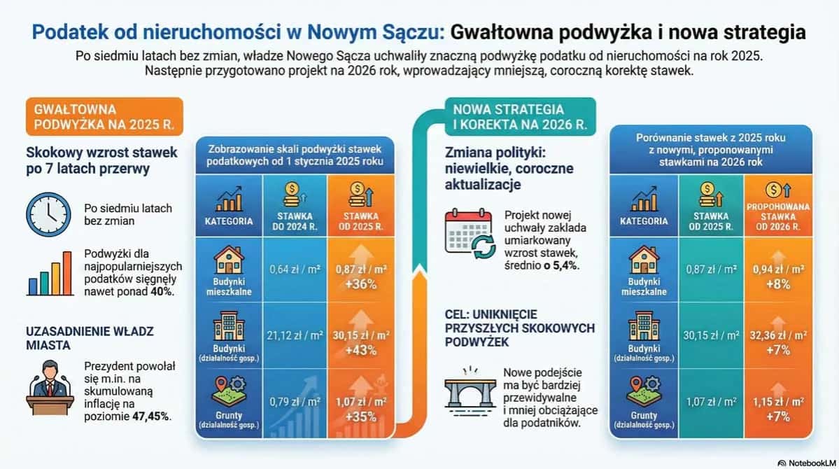 Podatek od nieruchomości 2026: Stawki, obliczenia i terminy płatności