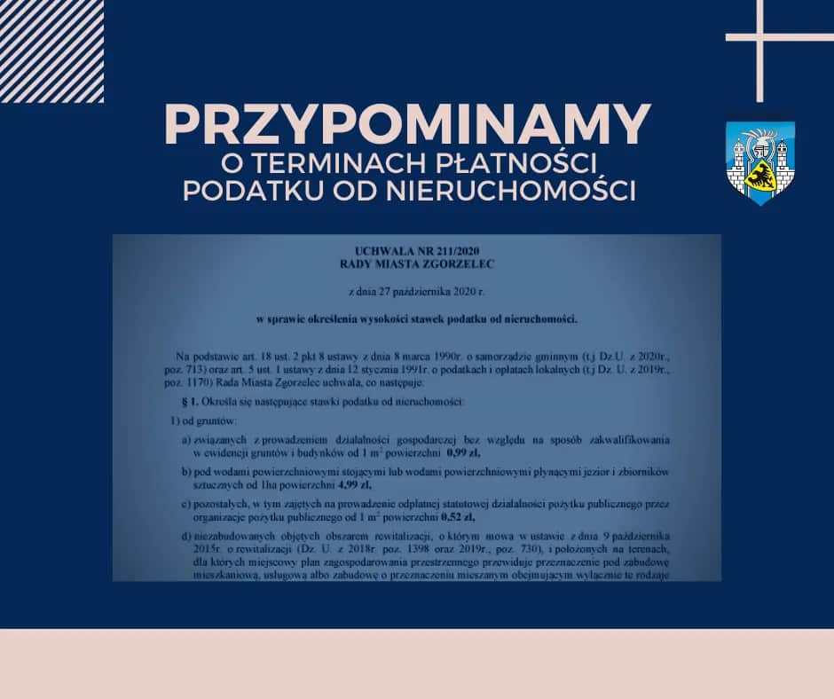 Podatek od nieruchomości 2026: terminy płatności, zasady, jak zapłacić