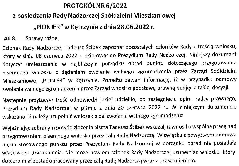 Kto kontroluje prezesa spółdzielni? Rada Nadzorcza i Walne Zgromadzenie