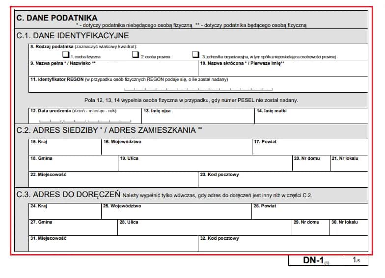 Podatek od nieruchomości: Jaki formularz IN-1 czy DN-1?